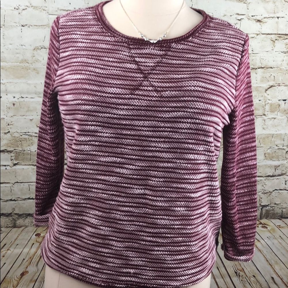 New Direction Weekend Burgundy Sweater - Picture 8 of 8